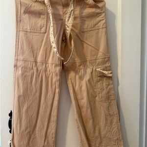 Beautees Beige Cargo Pants